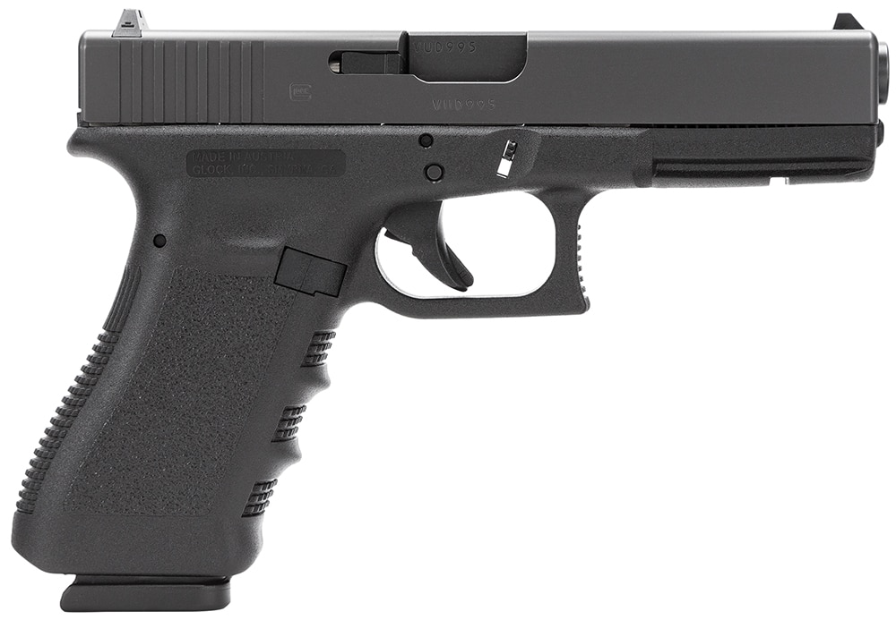 Glock PI3150201 G31 Gen3 357 Sig 10+1 4.49" Barrel, Black Frame & Slide, Finger Grooved Rough Texture Grip, Safe Action Trigger