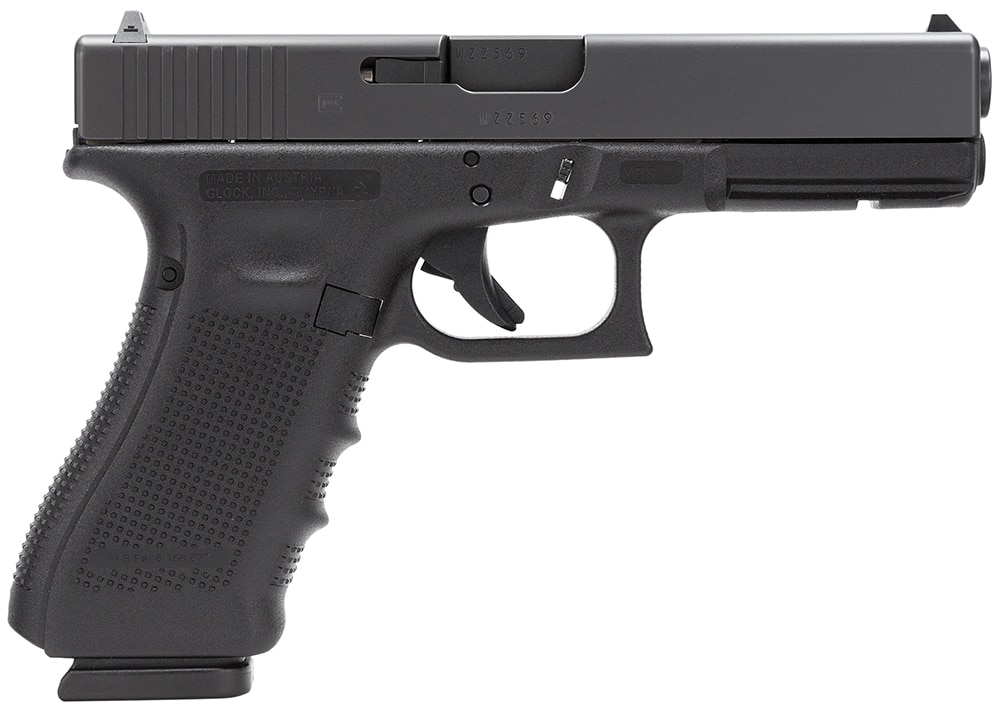 Glock PG3150201 G31 Gen4 357 Sig 10+1 4.49" Steel Barrel, Matte Black Serrated Steel Slide, Black Polymer Frame w/Picatinny Rail, Black Texture w/Interchangeable Backstrap Grip