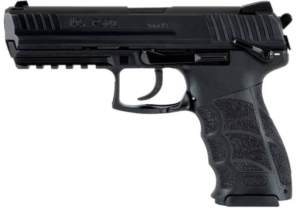 HK 81001098 P30L V3 9mm Luger 15+1 4.45" Black Polygonal Rifled Barrel, Black Cerakote Long/Serrated Steel Slide, Black Polymer Frame w/Picatinny Rail, Black Interchangeable Backstrap Grip, Ambidextrous, Decocker Button