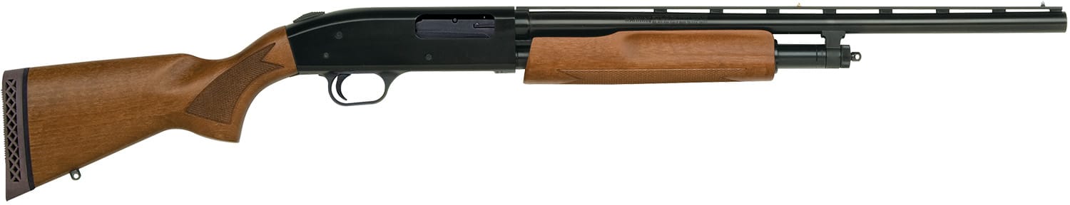 Mossberg 57110 505 Youth 20 Gauge 3" 4+1 20" Vent Rib Barrel, Dual Extractors, EZ-Reach Forend, Blued Metal Finish, Hardwood Stock, Includes Accu-Set Chokes