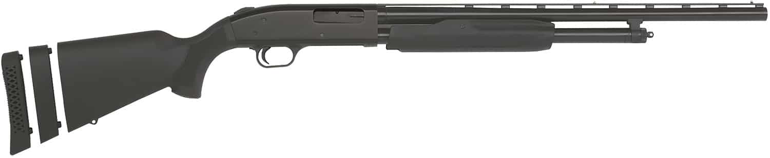 Mossberg 54210 500 Super Bantam Youth 20 Gauge 3" 5+1 22" Vent Rib Barrel, Blued Metal Finish, EZ-Reach Forend, Dual Extractors, Synthetic Stock w/Adjustable LOP Spacer, Includes Accu-Set Chokes