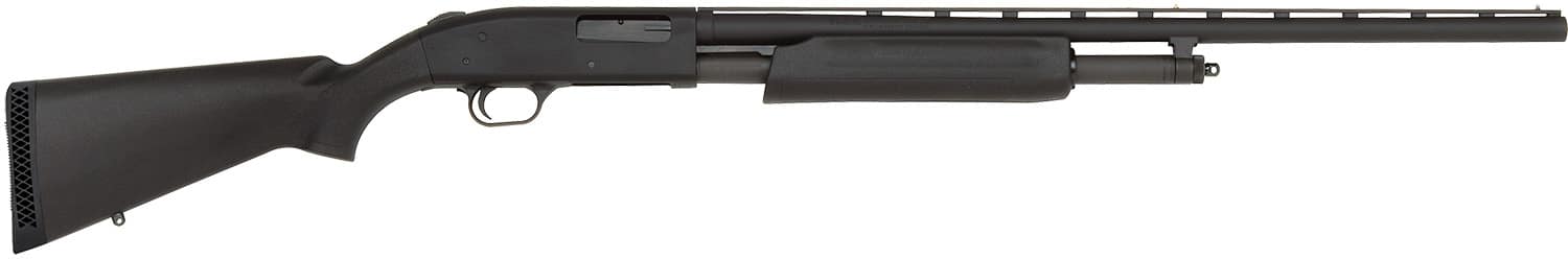 Mossberg 56436 500 All Purpose Field 20 Gauge 5+1 3" 26" Vent Rib Barrel, Matte Blued Metal Finish, Dual Extractors, Black Synthetic Stock, Ambidextrous Safety, Includes Accu-Set Chokes