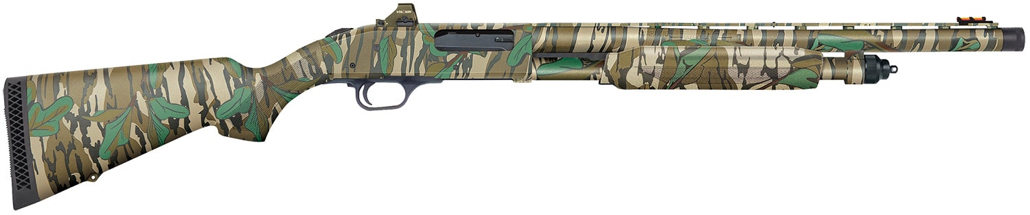 Mossberg 62230 835 Ulti-Mag Turkey 12 Gauge 5+1 3.5" 20" Overbored Barrel, Mossy Oak Greenleaf, Optic Cut Rec, Synthetic Furniture, Fiber Optic Sight, Ulti-Mag Full Choke Tube, Includes Holosun Red Dot
