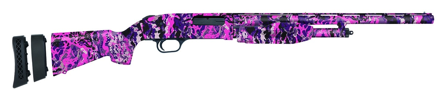 Mossberg 50499 510 Mini Super Bantam All Purpose Youth 20 Gauge 3" 3+1 18.50" Vent Rib Barrel, Dual Extractors, EZ-Reach Forend, Overall Muddy Girl Wild, Synthetic Stock w/Adjustable LOP Spacer, Includes Accu-Set Chokes