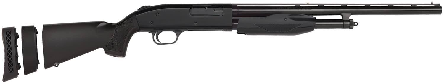 Mossberg 50485 510 Mini Super Bantam All Purpose Youth 20 Gauge 3" 3+1 18.50" Vent Rib Barrel, Dual Extractors, EZ-Reach Forend, Blued Metal Finish, Synthetic Stock w/Adjustable LOP Spacer, Includes Accu-Set Chokes