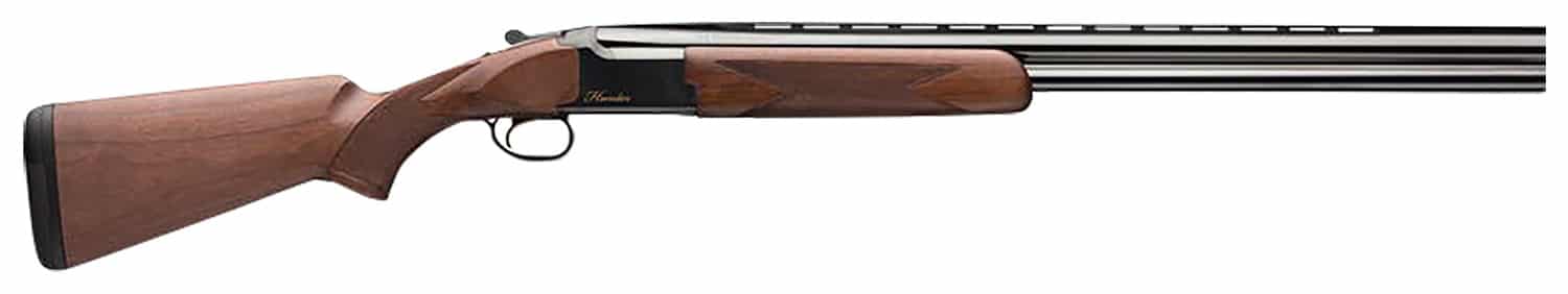 Browning 018258014 Citori Hunter Full Size 28 Gauge Break Open 3" 2rd, 26" Polished Blued Over/Under Vent Rib Barrel, Polished Blued Engraved with Gold Accents Steel Receiver, Fixed Grade I Satin American Black Walnut Wood Stock