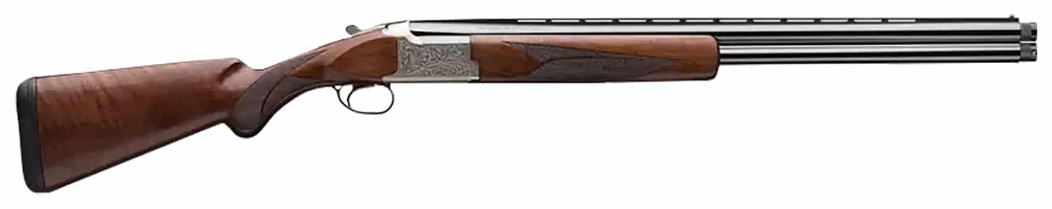 Browning 018142305 Citori White Lightning Full Size 12 Gauge Break Open 3" 2rd 26" Polished Blued Over/Under Vent Rib Barrel, Silver Nitride Engraved Steel Receiver, Fixed Grade III/IV Oiled Black Walnut Wood Stock