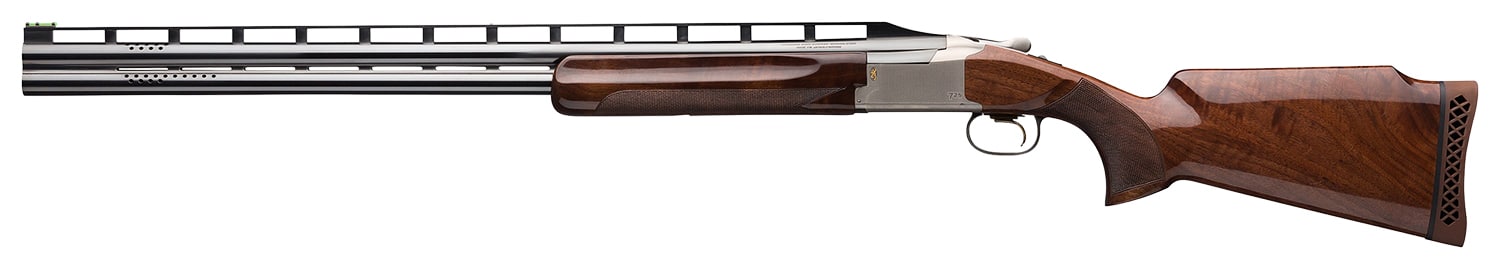 Browning 0135813010 Citori 725 Trap 12 Gauge 2.75" 2rd 30" Polished Blued Ported Barrel, Silver Nitride Engraved Metal Finish, Gloss Oil Black Walnut Monte Carlo Stock Includes Invector-DS Chokes Left Hand