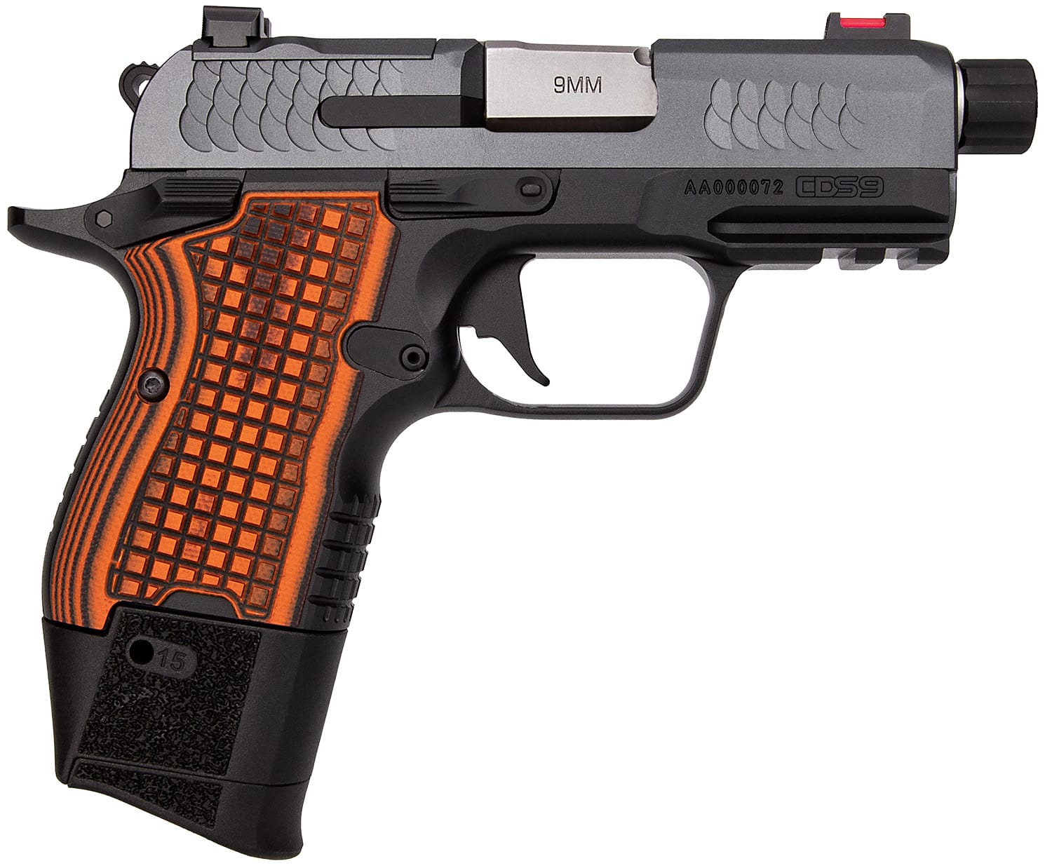 Kimber Mfg, Inc 3000349 Aegis Elite Pro 45 ACP 8+1 4" Stainless Match Grade Barrel, KimPro II Serrated Stainless Steel Slide, Satin Silver Stainless Steel Frame w/Beavertail, G10 Grip