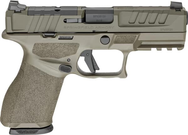 Springfield Armory EC9409GU15 Echelon Compact Frame 9mm Luger 15+1 4" Black Melonite Steel Barrel, OD Green Cerakote Optic Ready/Serrated Steel Slide, OD Green Cerakote Polymer Frame w/Picatinny Rail, Textured Grip