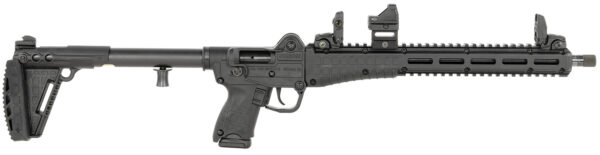 Kel-Tec SUB2K9GLKBLKD SUB2000 Defender w/Optic 9mm Luger 15+1 16.15" Black Steel Barrel, Black Picatinny Rail Aluminum Receiver, Strike Industries Brace Polymer Stock, Magpul Vertical Grip, Viridian RFX-11 Green Dot, Glock Magazine Compatible