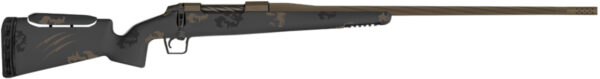 Fierce Firearms FRFP7PRC22MM Twisted Rival FP 7mm PRC 3+1 (Hinged Floor Plate) 22" Twisted Flutes, Midnight Bronze Steel Barrel/Rec, Trophy Camo Carbon Fiber Rival Stock with Adj. Cheek Piece, Radial Muzzle Brake, Bix & Andy Adj. Trigger