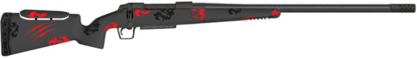 Fierce Firearms FRFP65PRC20BBO Twisted Rival FP 6.5 PRC 3+1 (Hinged Floor Plate) 20" Twisted Flutes, Black Steel Barrel/Rec, Blackout Camo Carbon Fiber Rival Stock with Adj. Cheek Piece, Radial Muzzle Brake, Bix & Andy Adj. Trigger