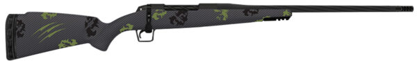 Fierce Firearms TWROG270WIN24BF Twisted Rogue Full Size 270 Win 3+1 24" Black Cerakote Fluted Threaded Barrel, Black Cerakote Stainless Steel Drilled & Tapped Receiver, Arca Rail Forend, Forest Camo Fixed Carbon Fiber Stock, Right Hand