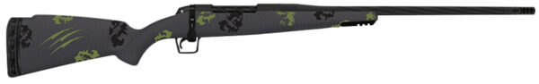 Fierce Firearms TWROG280AI24BF Twisted Rage 280 Ackley Improved 24" Armour Lube Black Steel Threaded Barrel, Drilled & Tapped Steel Receiver, LR Negative Comb Forest Camo Carbon Fiber Stock