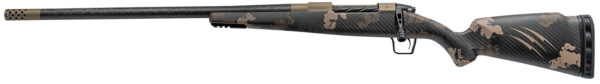 Fierce Firearms ROG300WIN22BRSLH Carbon Rogue Full Size 300 Win 3+1 22" Carbon Fiber Threaded Barrel, Smoked Bronze Cerakote Steel Drilled & Tapped Receiver, Picatinny Rail Forend, Sonora Ambush Camo Fixed Carbon Fiber Stock, Left Hand