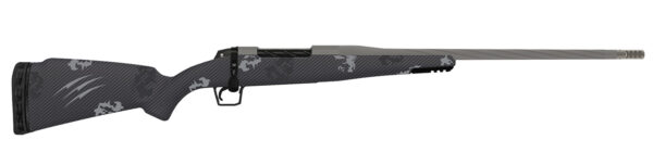Fierce Firearms TWROG300WIN22GP Twisted Rogue Full Size 300 Win 3+1 22" Tungsten Cerakote Fluted Threaded Barrel, Tungsten Cerakote Stainless Steel Drilled & Tapped Receiver, Arca Rail Forend, Phantom Camo Fixed Carbon Fiber Stock, Right Hand