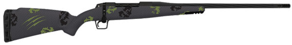 Fierce Firearms TWROG300WIN24BF Twisted Rogue Full Size 300 Win 3+1 24" Black Cerakote Fluted Threaded Barrel, Black Cerakote Stainless Steel Drilled & Tapped Receiver, Arca Rail Forend, Forest Camo Fixed Carbon Fiber Stock, Right Hand