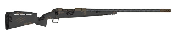 Fierce Firearms FCRFP28NOS26MM Carbon Rival FP 28 Nosler 3+1 26" Carbon Fiber Match Grade Threaded Barrel, Midnight Bronze Cerakote Drilled & Tapped Steel Receiver, Adj Cheek Riser Trophy Camo Carbon Fiber Stock