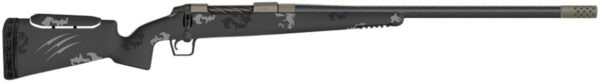 Fierce Firearms FCTRFP7PRC24TP CT Rival FP 7mm PRC 3+1 (Hinged Floor Plate) 24" C3 Carbon Fiber, Tungsten Gray Titanium Rec, Phantom Camo Carbon Fiber Rival Stock with Adj. Cheek Piece, Radial TI Muzzle Brake, Bix & Andy Adj. Trigger