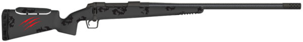 Fierce Firearms FCTRFP7SAUM22BBO CT Rival FP 7mm SAUM 3+1 (Hinged Floor Plate) 22" C3 Carbon Fiber, Black Titanium Rec, Blackout Camo Carbon Fiber Rival Stock with Adj. Cheek Piece, Radial TI Muzzle Brake, Bix & Andy Adj. Trigger
