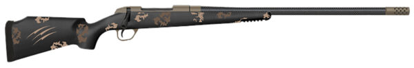 Fierce Firearms FCRG7MMBC20BS Carbon Rage Full Size 7mm BC 3+1 20" Black Cerakote Carbon Fiber Threaded Barrel, Black Cerakote Stainless Steel Drilled & Tapped Receiver, Picatinny Rail Forend, Sonora Ambush Camo Monte Carlo Carbon Fiber Stock, Right Hand