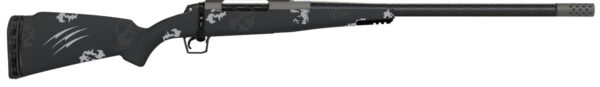 Fierce Firearms ROG300WIN24GP Carbon Rogue Full Size 300 Win 3+1 24" Carbon Fiber Threaded Barrel, Glacier Cerakote Steel Drilled & Tapped Receiver, Picatinny Rail Forend, Phantom Camo Fixed Carbon Fiber Stock, Right Hand