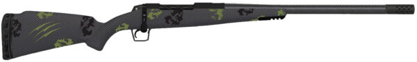Fierce Firearms TROG300622BF CT Rogue 30-06 Springfield 22" Black Cerakote C3 Carbon Fiber Threaded Barrel, Black Cerakote Drilled & Tapped Titanium Receiver, LR Negative Comb Forest Camo Carbon Fiber Stock
