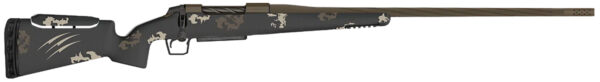 Fierce Firearms FRXP7PRC20MB Twisted Rival XP Full Size 7mm PRC 3+1 20" Fluted Threaded Barrel, Midnight Bronze Cerakote Stainless Steel Drilled & Tapped Receiver, Picatinny Rail Forend, Buckskin Camo Adj Comb Carbon Fiber Stock, Right Hand