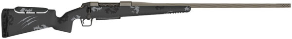 Fierce Firearms FRXP7RM24TP Twisted Rival XP Full Size 7mm Rem 3+1 24" Tungsten Gray Cerakote Fluted Threaded Barrel, Tungsten Gray Cerakote Steel Drilled & Tapped Receiver, Phantom Camo Adj Comb Carbon Fiber Stock, Right Hand