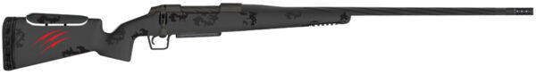 Fierce Firearms FRXP7MM0822BBO Twisted Rival XP Full Size 7mm-08 Rem 4+1 22" Black Cerakote Fluted Threaded Barrel, Black Cerakote Stainless Steel Drilled & Tapped Receiver, Picatinny Rail Forend, Blackout Camo Adj Comb Carbon Fiber Stock, Right Hand