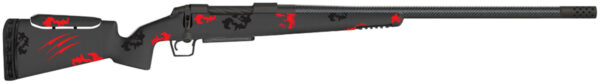 Fierce Firearms FCRXP68WES24BR Carbon Rival XP 6.8 Western 3+1 (Detachable Mag) 24" C3 Carbon Fiber, Black Steel Rec, Blood Red Camo Carbon Fiber Rival Stock with Adj. Cheek Piece, Radial TI Muzzle Brake, Bix & Andy Adj. Trigger