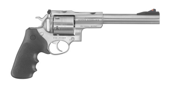 Ruger 5505 Super Redhawk Large Frame 45 Colt (Long Colt)/454 Casull 6rd 7.50" Satin Stainless Steel Barrel w/Integral Mount, Satin Stainless Steel Cylinder & Frame, Hogue Tamer Monogrip, Transfer Bar Safety, Exposed Hammer