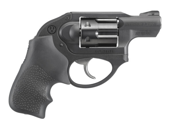 Ruger 5452 LCR Small Frame 327 Federal Mag 6 Shot, 1.87" Matte Black Steel Barrel, Black PVD Cylinder, Matte Black Stainless Steel Frame, Black Hogue Tamer Monogrip, Shrouded Hammer