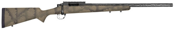 Proof Research 135198 Glacier Full Size 7mm PRC 4+1 24" Carbon Fiber Match Grade Threaded Barrel, Black Cerakote Steel Receiver w/Picatinny Rail, Tactical Flat Dark Earth Proof Hunter Carbon Fiber Stock, Right Hand