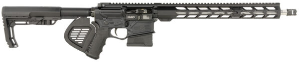 Patriot Ordnance Factory 02359 LMR Base *CA Compliant 308 Win 10+1 16.50" Stainless Steel Threaded Barrel, Black Anodized Picatinny Rail Aluminum Receiver, M-LOK Handguard, Pinned MFT Minimalist Black Synthetic Stock, Black Polymer Grip