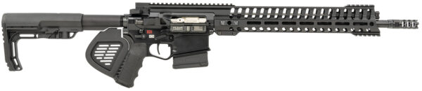 Patriot Ordnance Factory 01237 Revolution PD *CA Compliant 308 Win 10+1 16.50" Black Nitride Steel Threaded Barrel, Black Cerakote Picatinny Rail Aluminum Receiver, M-LOK Handguard, Pinned MFT Minimalist Black Synthetic Stock, Black Polymer Grip