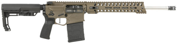 Patriot Ordnance Factory 01740 Rogue Direct Impingement 308 Win,7.62x51mm NATO 16.50" 20+1 Patriot Brown Rec/11" M-LOK Renegade handguard Stainless Steel Match Grade Barrel Black Polymer 6 Position MFT Stock & Grip