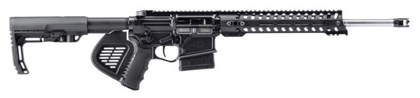 Patriot Ordnance Factory 01736 Rogue Direct Impingement *CA Compliant 6.5 Creedmoor Caliber with 16.50" Barrel, 20+1 Capacity, Black Anodized Metal Finish, Black 6 Position MFT Stock/Polymer Grip & 11" M-LOK Handguard Right Hand