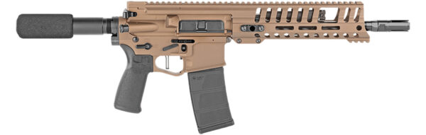 Patriot Ordnance Factory 01800 P415 Edge 300 Blackout 30+1 10.50" Black Nitride Steel Threaded Barrel, Black Anodized Picatinny Rail Aluminum Receiver, 9" M-LOK Handguard, Black Polymer Grip, Ambidextrous