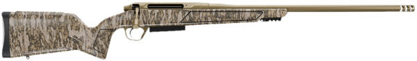 Christensen Arms 8011503801 Evoke 7mm BC 3+1 20" Flat Dark Earth Cerakote Button Rifled/Threaded Barrel, Flat Dark Earth Cerakote Picatinny Rail Steel Receiver., Adjustable Mossy Oak Bottomland Polymer Stock