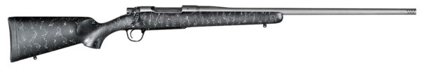 Christensen Arms CA10280214411 Mesa 300 Win Mag 3+1 24" Threaded Barrel, Tungsten Gray Cerakote, Black with Gray Webbing Stock