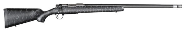 Christensen Arms 8010600500 Ridgeline Full Size 6.5 PRC 3+1 24" Tungsten Gray Cerakote Threaded Target Barrel, Tungsten Gray Cerakote Drilled & Tapped Aluminum Receiver, Black w/Gray Webbing Fixed Sporter Carbon Fiber Stock, Right Hand