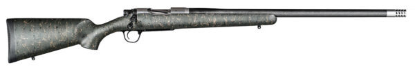 Christensen Arms CA10299215413 Ridgeline Full Size 300 Win Mag 3+1 26" Natural Stainless Threaded Target Barrel, Natural Stainless Drilled & Tapped Aluminum Receiver, Green w/Black/Tan Webbing Fixed Sporter Carbon Fiber Stock, Right Hand