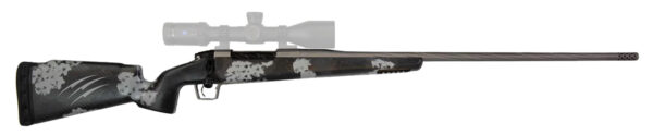 Fierce Firearms LRR65CMTPV4 Twisted Rival LR 6.5 Creedmoor Caliber with 4+1 Capacity, 24" Twisted Barrel, Tungsten Gray Cerakote Metal Finish & Phantom Camo Fixed Fierce Tech C3 Stock, Right Hand (Full Size)