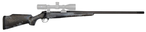 Fierce Firearms LRCTR300WINBBOV4 CT Rival LR 300 Win Mag Caliber with 3+1 Capacity, 24" Carbon Fiber Barrel, Black Cerakote Metal Finish & Blackout Camo Fixed Fierce Tech C3 Stock, Right Hand (Full Size)
