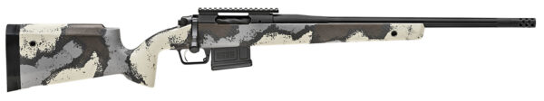 Springfield Armory BAW920308D Model 2020 Waypoint 308 Win/7.62x51mm 5+1 20" Graphite Black Cerakote Fluted Barrel, Graphite Black Cerakote Picatinny Rail Stainless Steel Receiver, Ridgeline Camo Fixed Carbon Fiber Stock