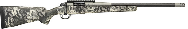 Springfield Armory BAB920308CFY 2020 Boundary Full Size 308 Cal 4+1 20" Carbon Fiber Barrel, Tactical Gray Cerakote Stainless Steel Receiver w/Picatinny Rail, Rogue Camo AG Sportsman w/M-LOK Carbon Fiber Stock