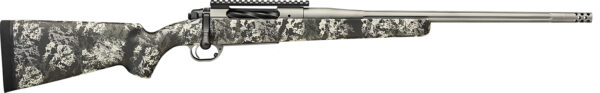 Springfield Armory BAB92265CMY 2020 Boundary Full Size 6.5 Creedmoor 4+1 22" Tactical Gray Cerakote Fluted Barrel, Tactical Gray Cerakote Stainless Steel Receiver w/Picatinny Rail, Rogue Camo AG Sportsman w/M-LOK Carbon Fiber Stock