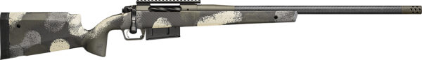 Springfield Armory BAW924300PRCCFG Model 2020 Waypoint Full Size 300 PRC 3+1 24" Graphite Black Cerakote Carbon Fiber Barrel, Graphite Black Cerakote Picatinny Rail Stainless Steel Receiver, Evergreen Camo Hybrid Profile w/M-LOK Carbon Fiber Stock